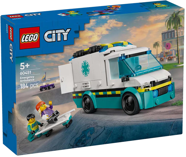 Изображение Конструктор с 5 лет 60451 Лего город машина скорой помощи Лего к/у, 1 шт