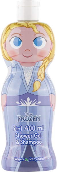 Изображение Гель для купания детский Эйр-вал эльза 2в1 Эйр-вал Инт п/у, 400 мл