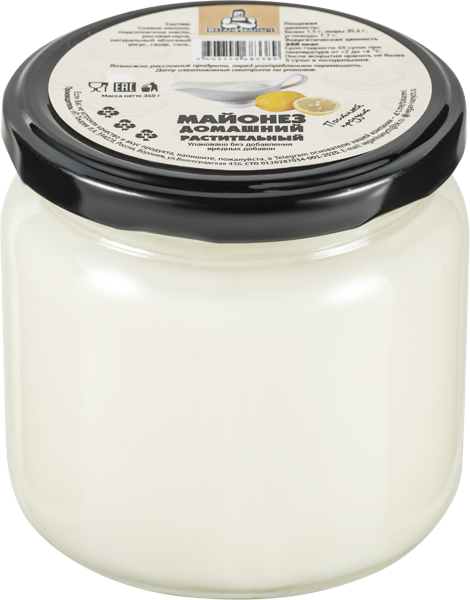 Изображение Майонез соевый Веган Иваныч домашний Токарев ИП с/б, 340 г