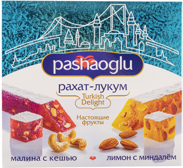 Изображение Рахат-Лукум Пашаоглу лимон миндаль малина кешь Восточный букет кор, 300 г