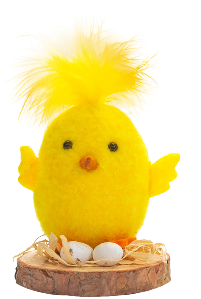 Изображение Сувенир Пасхальный Домашняя кухня цыпленок на деревяшке Домашняя кухня м/у, 3 шт