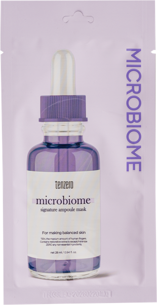 Изображение Маска омолаживающая для лица Тензеро микробиом Корея Си энд Би м/у, 1 шт