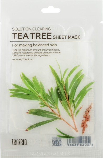 Изображение Маска питательная для лица Тензеро экстракт зеленого чая Корея Си энд Би м/у, 1 шт