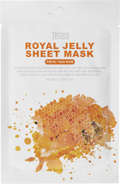 Изображение Маска питательная для лица Тензеро маточное молочко Корея Си энд Би м/у, 1 шт