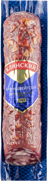 Изображение Колбаса сырокопченая Клинский брауншвейгская Клинский МК термоформ, 300 г