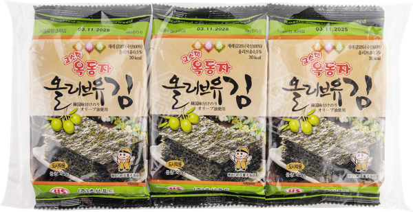 Изображение Морская капуста Шин Ок Донг Джа оливковое масло Хесун Фуд Ко м/у, 3*4,5 г