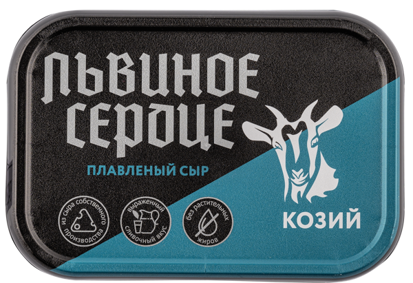 Изображение Сыр 30% плавленый Львиное сердце козий Семикаракорский СК п/б, 180 г