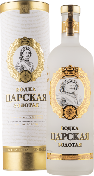 Изображение Водка Спирт Люкс 40% Царская золотая Ладога туба, 1 л
