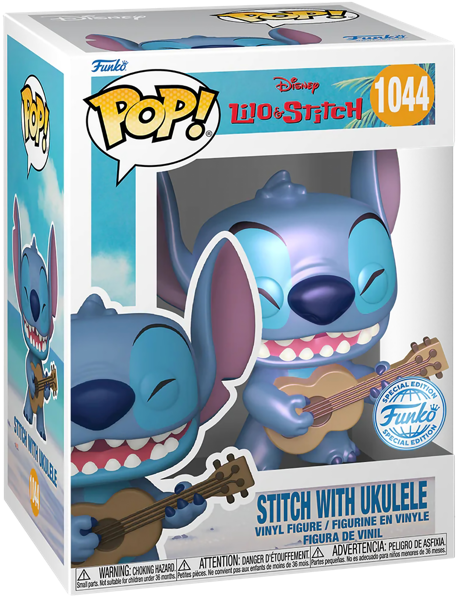 Изображение Фигурка 1044 3+ Фанко поп мультфильмы стич с укулеле Фанко п/у, 1 шт