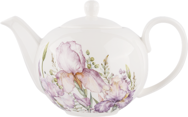 Изображение Чайник 1100мл Лефард ирис фарфор Лефард к/у, 1 шт