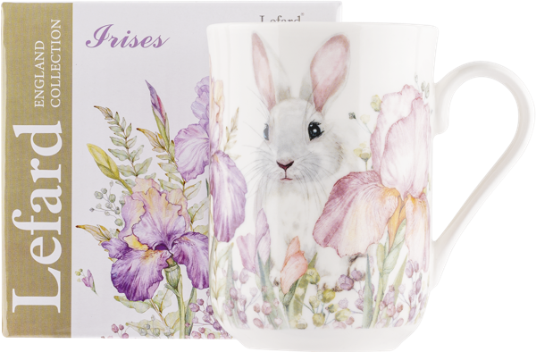 Изображение Кружка 330мл Лефард ирис кролик фарфор Лефард к/у, 1 шт