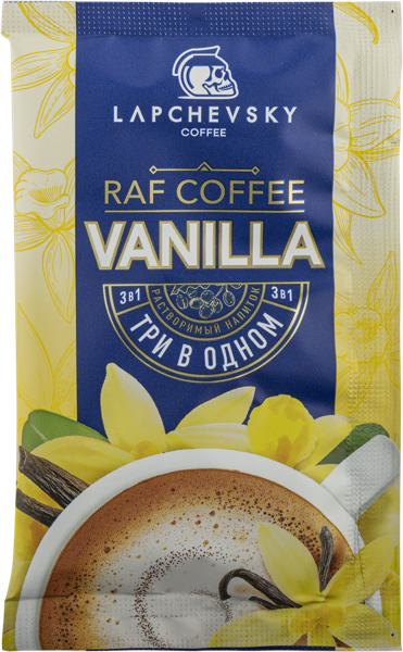 Изображение Кофе растворимый Лапчевский ванильный раф Аристократ м/у, 20 г