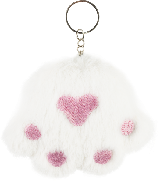 Изображение Брелок для ключей мягкий Поп пак кошачья лапка Донгуан м/у, 1 шт