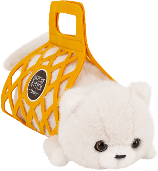 Изображение Мягкая игрушка 35 см Оранж тойс кот барсик в сумке Оранж Тойс , 1 шт