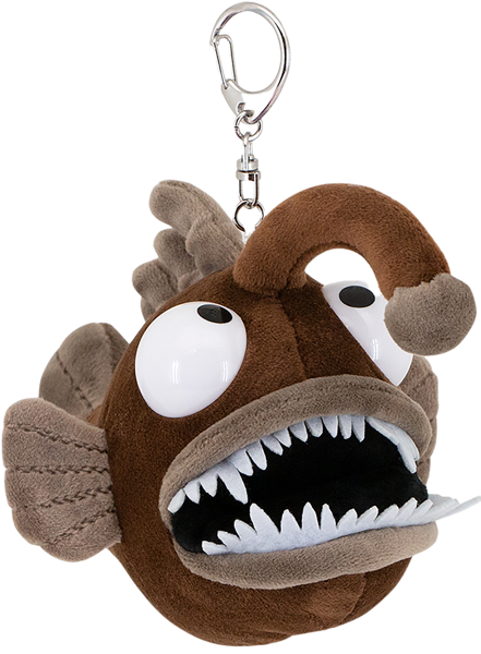 Изображение Брелок мягкая игрушка Оранж тойс рыба удильщик коричневая Оранж Тойс , 1 шт