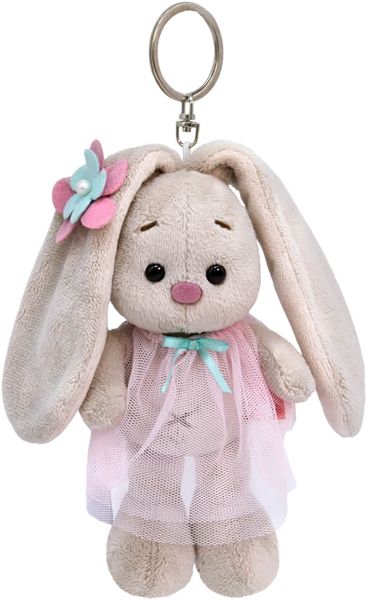 Изображение Брелок для ключей Будибаса зайка ми в розовом платье Джи энд Би , 1 шт