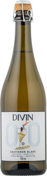 Изображение Напиток виноградосодержащий игристый п/сух безалкогольный совиньон блан Дивин с/б, 0,75 л