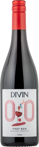 Изображение Напиток виноградосодержащий красный п/сух безалкогольный пино нуар Дивин с/б, 0,75 л