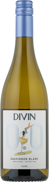 Изображение Напиток виноградосодержащий белый п/сух безалкогольный совиньон блан Дивин с/б, 0,75 л
