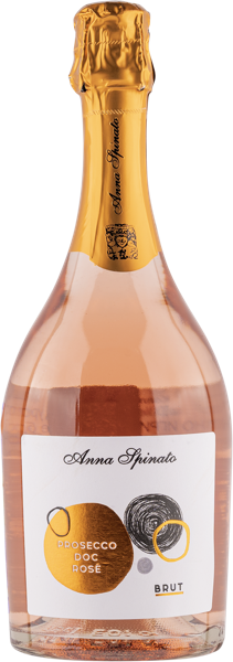 Изображение Вино игристое розовое брют Анна Спинато просекко розе Анна Спинато с/б, 0,75 л