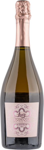 Изображение Вино игристое розовое брют Лючие Просекко Тревизо Розе Асолани де Бедин с/б, 0,75 л