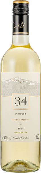 Изображение Вино белое сухое стиль №5 Торонтес Мендоса Карелли 34 2024 Карелли с/б, 0,75 л