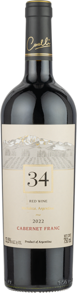 Изображение Вино красное сухое стиль №3 Каберне Фран Мендоса Карелли 34 2022 Карелли с/б, 0,75 л