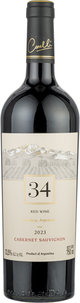 Изображение Вино красное сухое стиль №3 Каберне Совиньон Мендоса Карелли 34 2023 Карелли с/б, 0,75 л