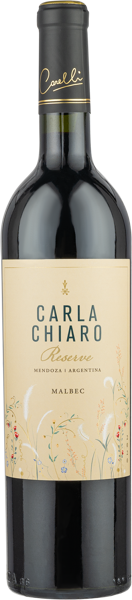 Изображение Вино красное сухое стиль №4 Мальбек Мендоса Карла Кьяро Резерв 2020 Карелли с/б, 0,75 л