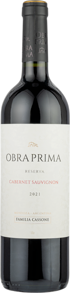 Изображение Вино красное сухое стиль №3 Каберне Совиньон Мендоса Обра Прима Резерва 2021 Фамилия Кассоне с/б, 0,75 л