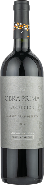 Изображение Вино красное сухое стиль №4 Мальбек купаж Мендоса Обра Прима Колексьон Гран Фамилия Кассоне с/б, 0,75 л