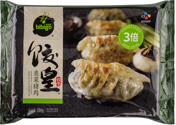 Изображение Дамплинги замороженные Бибиго душистый лук свинина Лиоченг Хаотиан Фуд Ко м/у, 390 г