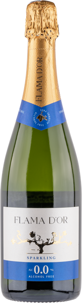 Изображение Вино игристое белое п/сл Флама Д Ор зеро безалкогольное Кастель д Ор с/б, 0,75 л
