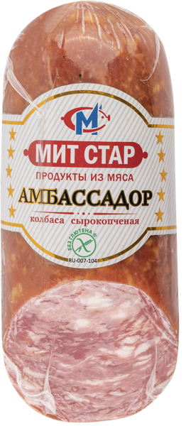 Изображение Колбаса сырокопченая Мит Стар амбассадор Мит Стар ООО , 400 г