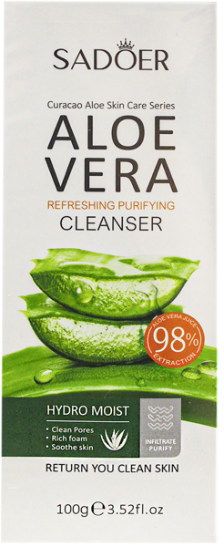 Изображение Пенка очищение для лица Садоер алоэ вера Гуанджоу Обо к/у, 100 мл