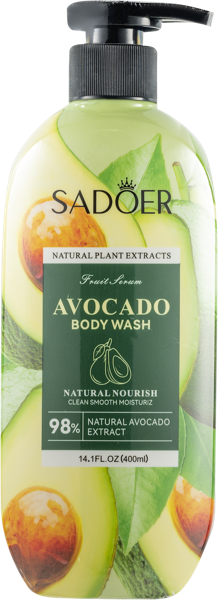 Изображение Гель для душа Садоер авокадо масло ши Гуанджоу Обо п/у, 400 мл