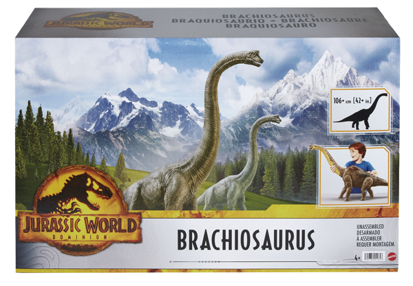 Изображение Фигурка Джурассик ворлд брахиозавр Маттэл к/у, 1 шт