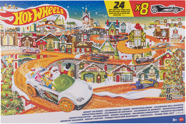 Изображение Адвент-календарь с 3 лет Хот вилс 24 сюрприза Маттэл к/у, 1 шт