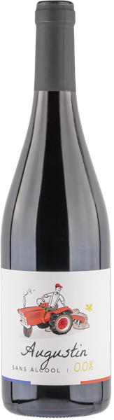 Изображение Напиток красное п/сл Вино Безалкогольное Августин Руж Кав де Би с/б, 0,75 л