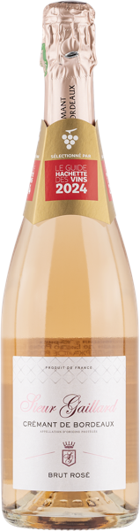Изображение Вино игристое розовое брют Сьер Гайяр креман де бордо Сьер Гайяр с/б, 0,75 л