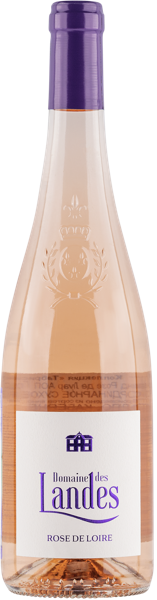 Изображение Вино розовое сухое Гролло купаж Долина Луары Домен де Ланд 2023 Домен де Ланд с/б, 0,75 л