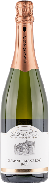 Изображение Вино игристое розовое брют Алиман-Логнер креман д эльзас Алиман-Логнер с/б, 0,75 л