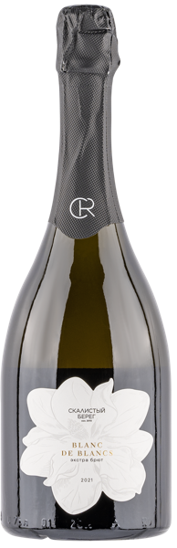 Изображение Вино игристое белое экстра брют Скалистый Берег ЗГУ блан де блан Скалистый берег с/б, 0,75 л