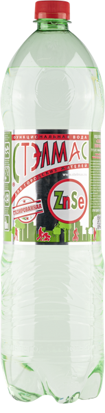 Изображение Вода газ рН 7,4 Стэлмас питьевая цинк селен Воды здоровья п/б, 1,5 л