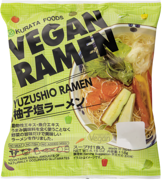 Изображение Лапша быстрого приготовления Курата Фудс веган рамен с юдзу солью Курата Фудс м/у Атаго, 80 г