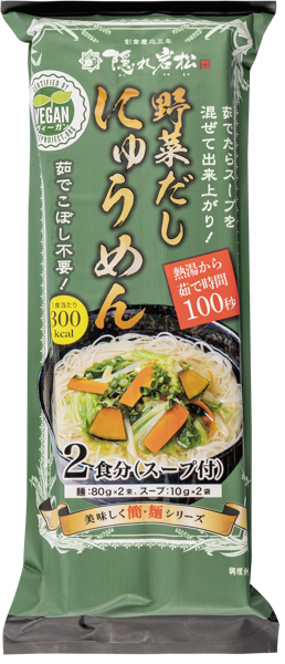 Изображение Лапша Пшеничная Какуре Ивамацу нюмэн овощной бульон Какуре Ивамацу м/у Атаго, 180 г