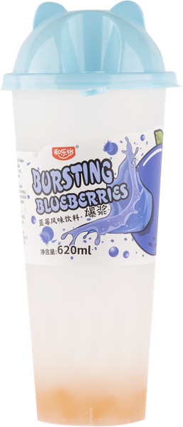 Изображение Напиток негаз Хэ Лейи Черника шарики Тапиока Шижиажуанг п/б, 0,62 л