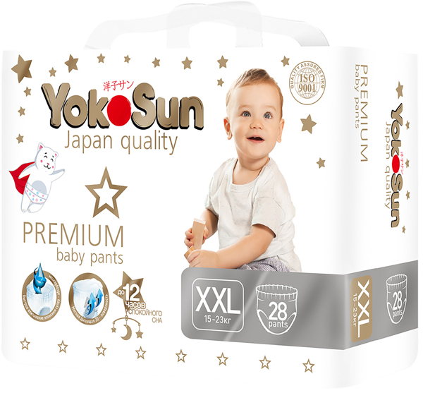 Изображение Трусики XXL 15-23 кг Йокосан премиум Азия Лайф м/у, 28 шт