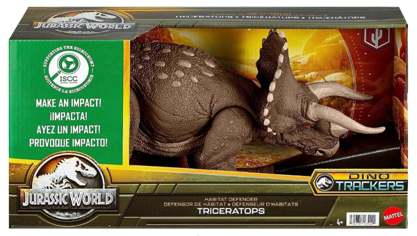 Изображение Фигурка подвижная Джурассик ворлд трицератопс Маттэл к/у, 1 шт