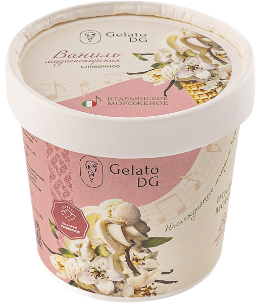 Изображение Мороженое сливочное Джелато ДГ ваниль Галлина Давиде ИП карт, 80 г